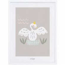 Affiche encadrée cygne blanc My lovely Swan by Vicky Carpenter (30 x 40 cm)  par Lilipinso