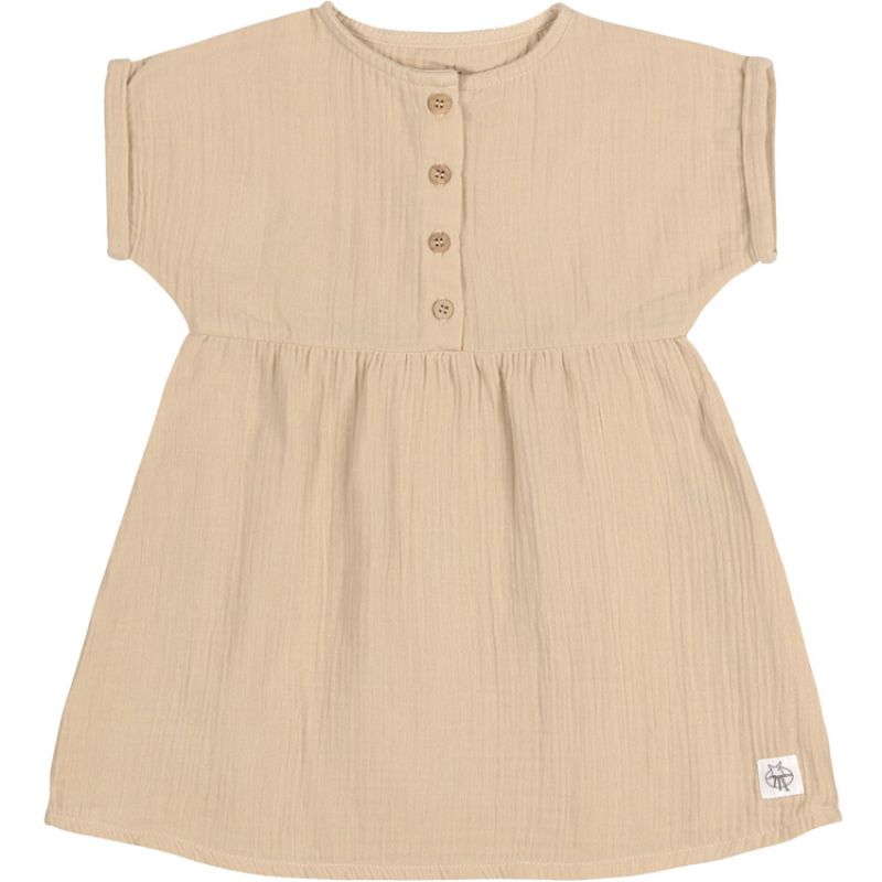 Robe en mousseline de coton bio GOTS nature (3-6 mois) Lässig