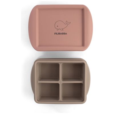 Lot de 2 moules de conservation Rose Filibabba