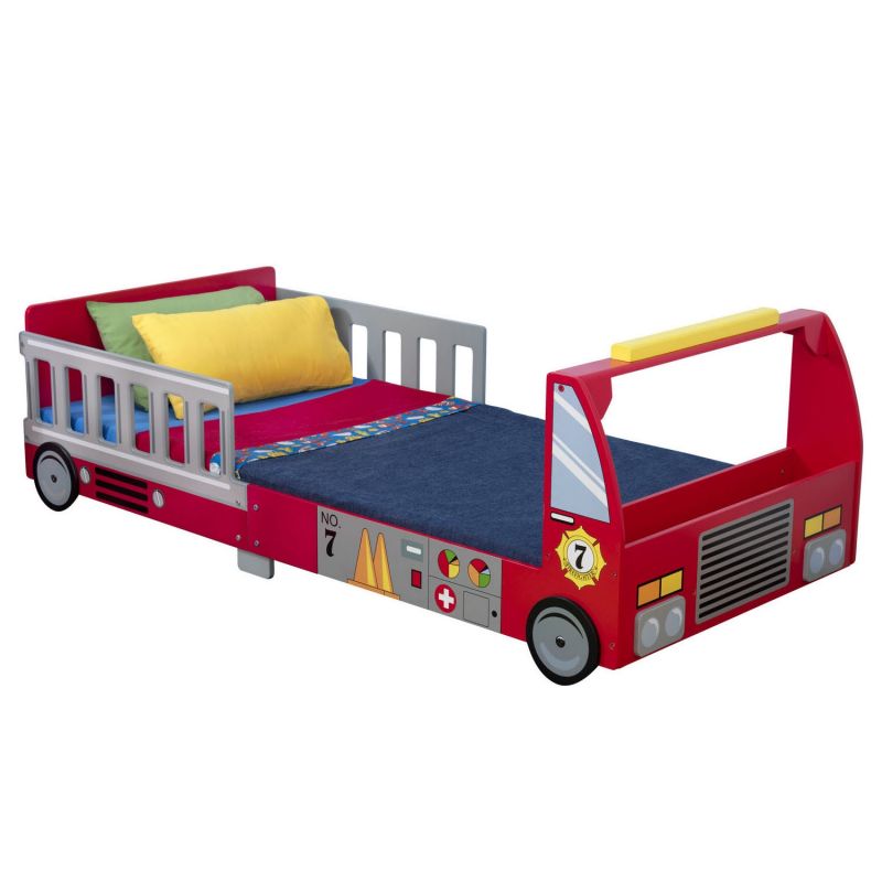 Lit enfant en bois camion de pompier (70 x 140 cm) KidKraft