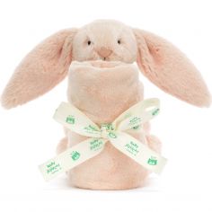 Doudou plat Bashful Lapin Blush (34 cm)
