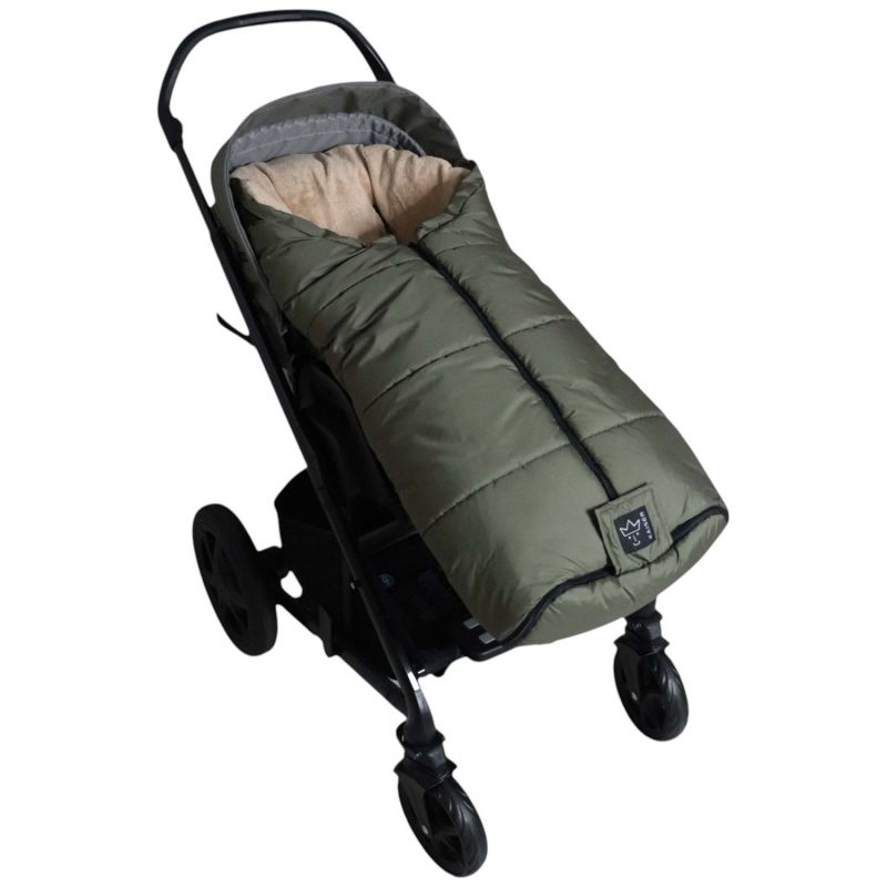 Chancelière thermique  SANDY kaki et camel pour poussette Kaiser Produit 2
