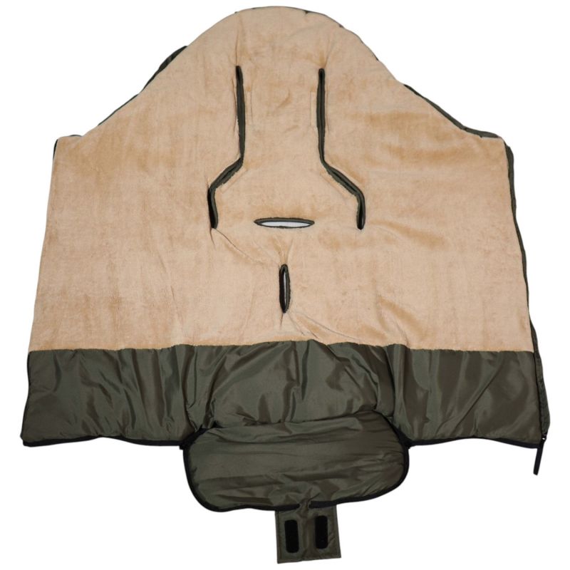 Chancelière thermique  SANDY kaki et camel pour poussette Kaiser Produit 3