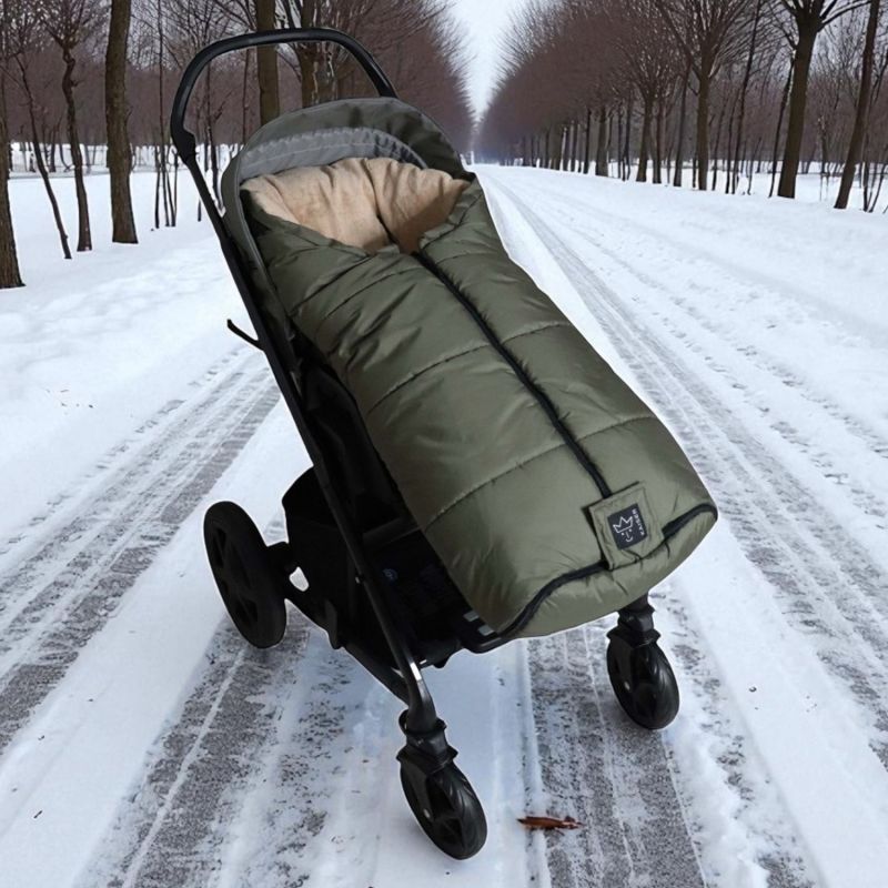 Chancelière thermique  SANDY kaki et camel pour poussette Kaiser Produit 8