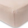 Lot de 2 draps housses en coton Pale Pink/Rosewood (60 x 120 cm)  par Jollein