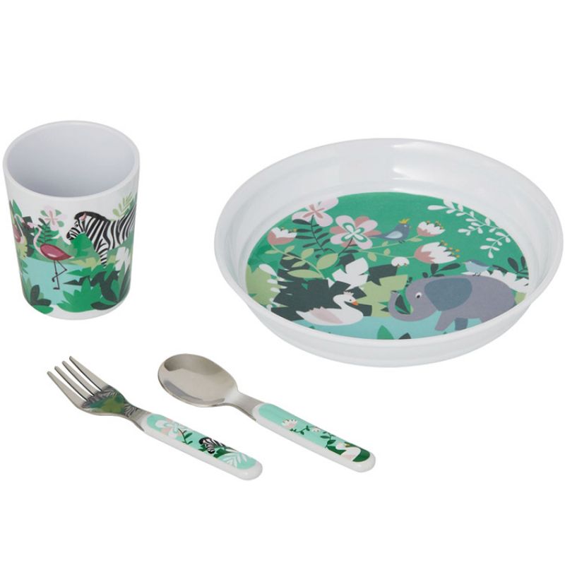 Coffret repas jungle (4 pièces) Pouce et Lina