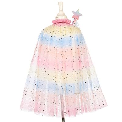 Ensemble cape sirène + diadème + baguette licorne (5-7 ans)