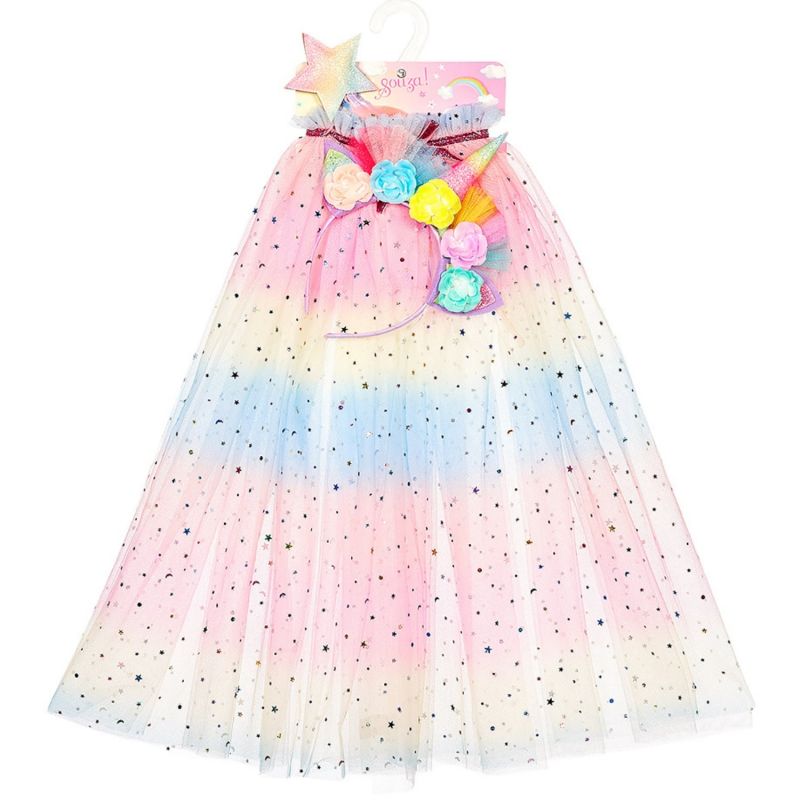 Ensemble cape + diadème + baguette licorne (5-7 ans) Souza For Kids Packaging 3