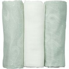 Lot de 3 langes en mousseline Au large de Nova (70 x 70 cm) - Trois Kilos Sept