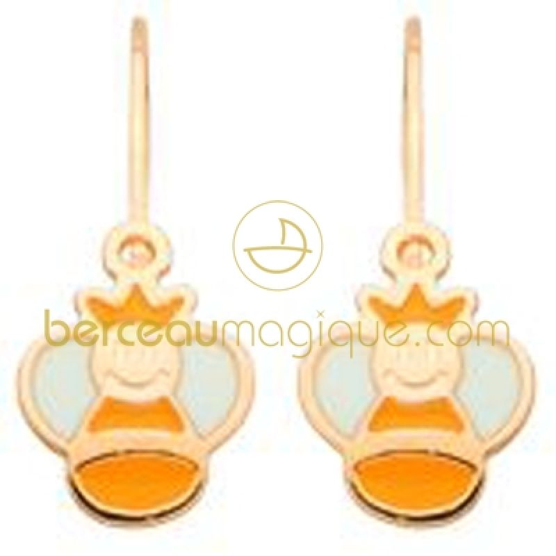 Boucles d'oreilles Abeille (or jaune 750°) Berceau magique bijoux