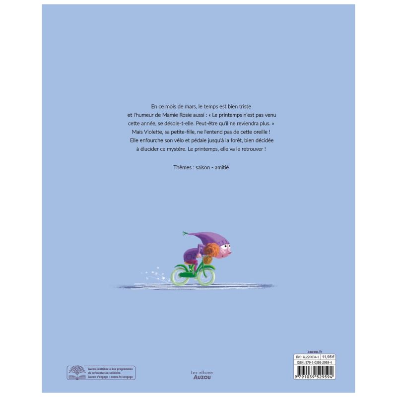 Album On a volé le printemps Auzou Editions Produit 5