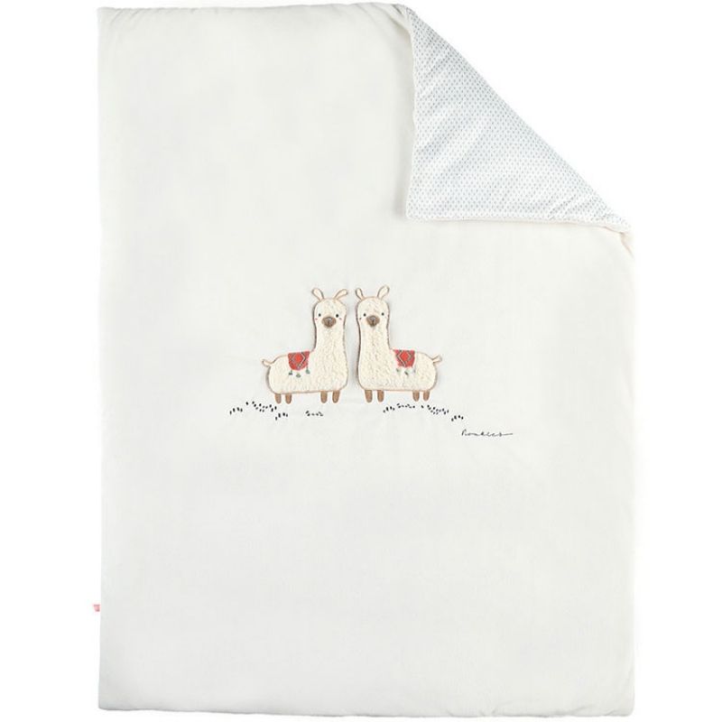 Couverture en veloudoux lama Sacha (75 x 100 cm) Noukie's