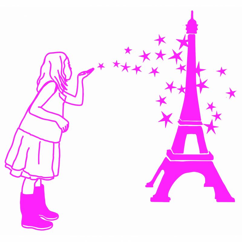 Stickers mural Petit kit Paris par Loucas Mimi'lou