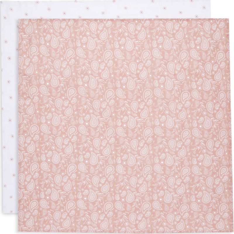 Lot de 2 langes en coton bio Paisley & Halo (70 x 70 cm) Jollein