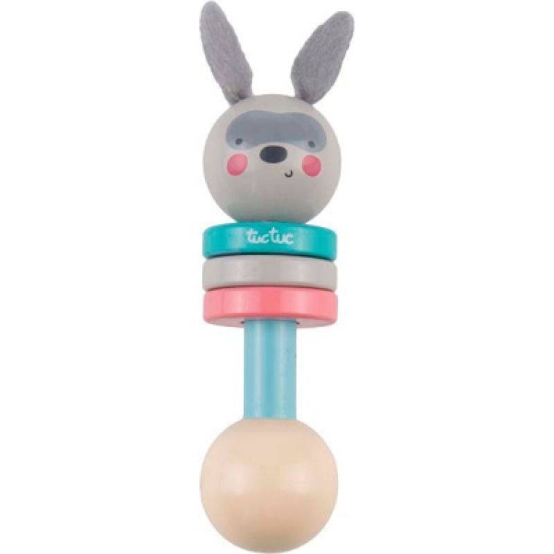 Hochet lapin bois bâton Magic Forest (12 cm) Tuc Tuc