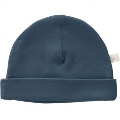 Bonnet de naissance en coton bio Indigo blue - Fresk