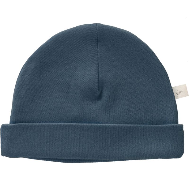 Bonnet de naissance en coton bio Indigo blue Fresk Produit 1 grande taille