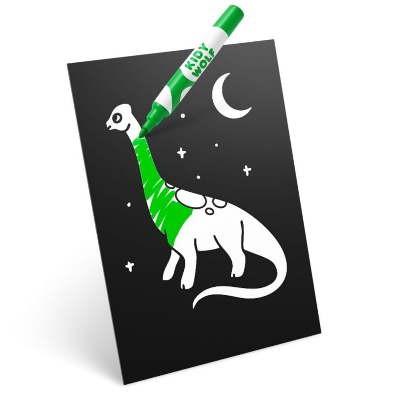 Kit création déco murale lumineuse KIDYNEON Dinosaure KIDYWOLF Produit 3