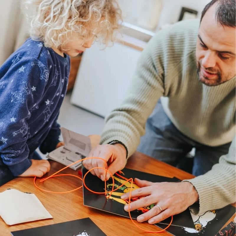 Kit création déco murale lumineuse KIDYNEON Dinosaure KIDYWOLF Ambiance 9