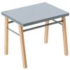Table d'enfant en bois Gabriel hybride bleu gris (50 x 40 cm) - Combelle