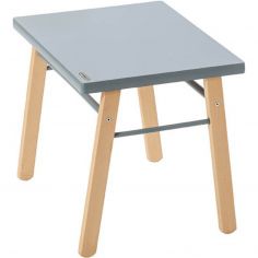 Table d'enfant en bois Gabriel hybride bleu gris (50 x 40 cm) - Combelle