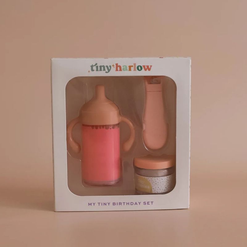 Coffret repas petit pot et biberon magiques pour poupée Anniversaire Tiny Harlow Packaging 8
