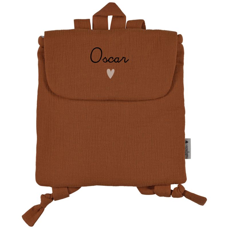 Sac à dos Gaze Caramel (personnalisable) Atelier Wagram Produit 1