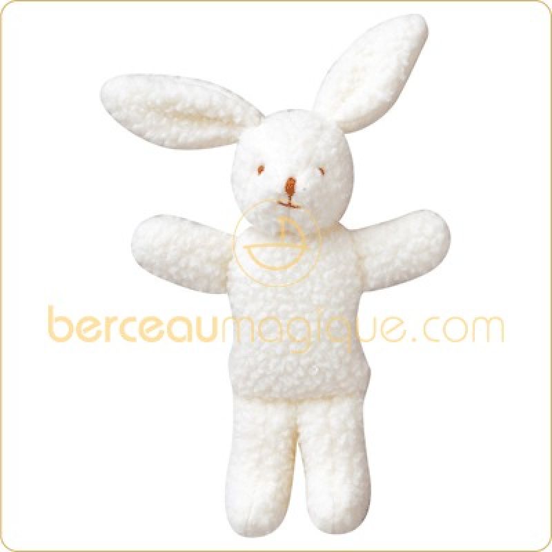Peluche Lapin polaire écru (13 cm) Trousselier