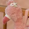 Peluche musicale à suspendre Flamant rose Safari Friends Little Dutch Ambiance 8