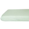 Drap housse percale de coton Vichy Vert Aqua (70 x 140 cm) Kadolis Produit 1