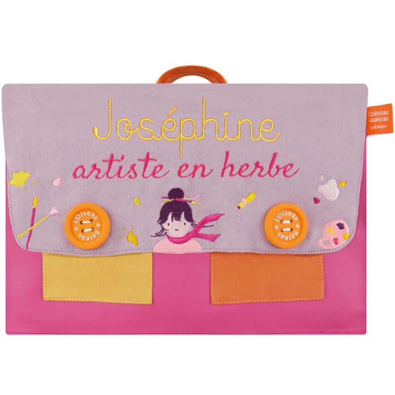 Cartable Artiste en herbe (personnalisable) L'oiseau bateau