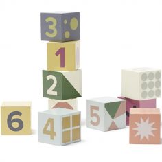 Cubes en bois Edvin (10 pièces) - Reconditionné - Kid's Concept