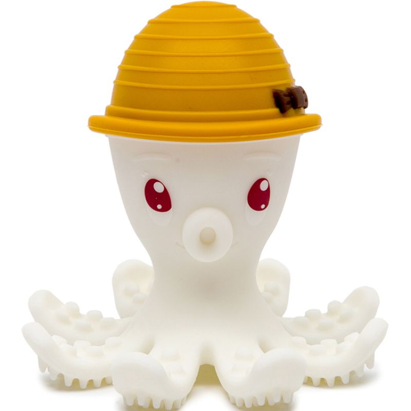 Pieuvre de dentition 3D Monbella jaune safran Baby to Love