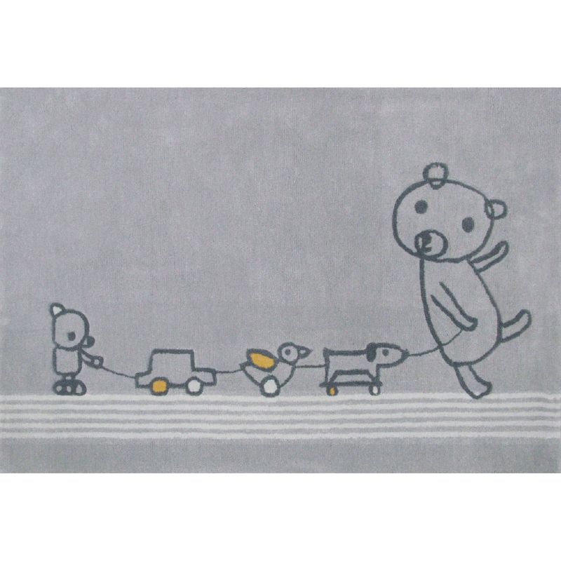 Tapis Paintclub gris (135 x 190 cm) AFKliving