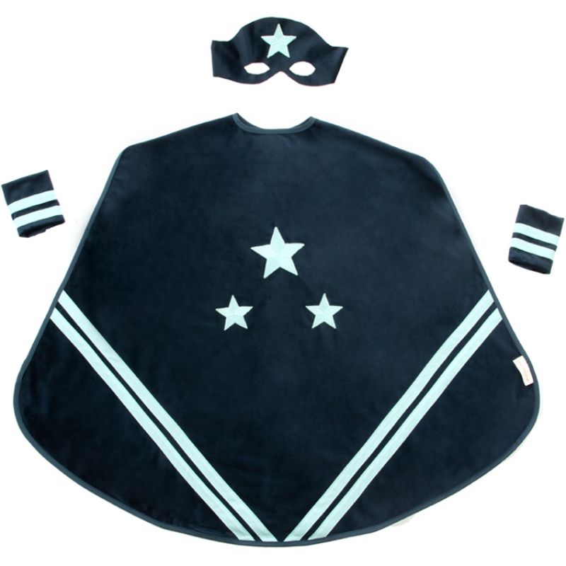Déguisement de super-héros bleu Night Blue (3-8 ans) Nobodinoz