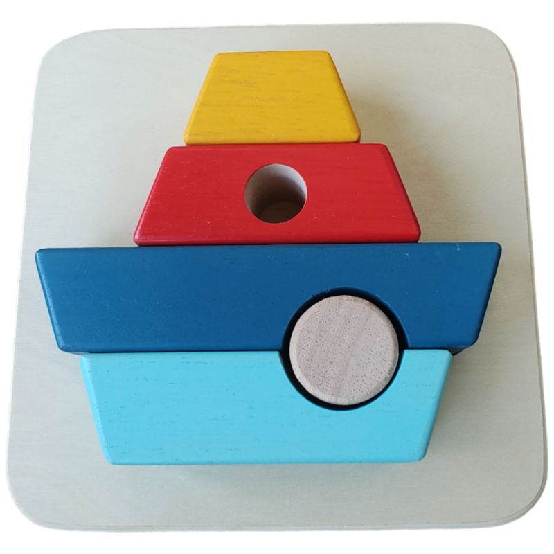 Puzzle à encastrer Bateau (5 pièces) Trousselier Produit 3