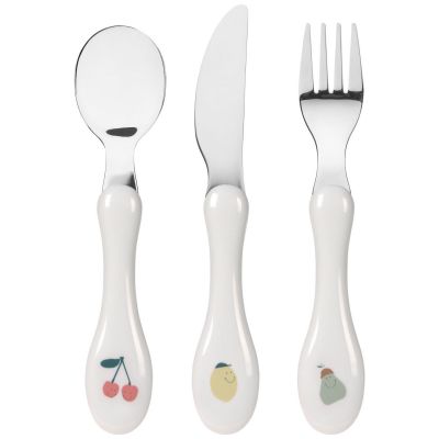 Couverts inox Happy Fruits (3 pièces)