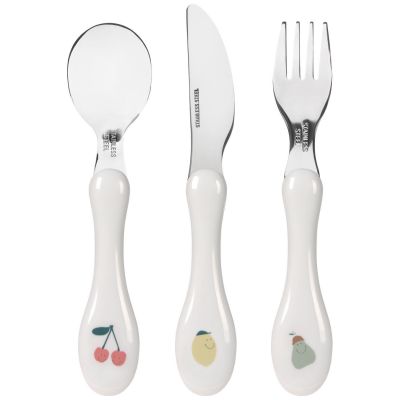 Couverts inox Happy Fruits (3 pièces)