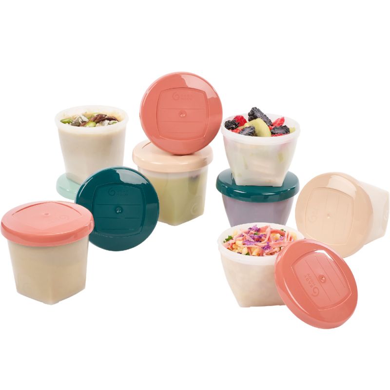 Lot de 16 pots de conservation babybols biosourcés (180ml et 250ml) Babymoov