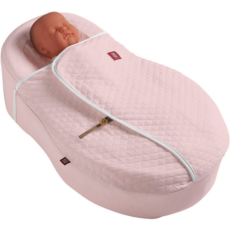 Couverture Cocoonacover chaude Fleur de coton rose poudré pour Cocoonababy Red Castle