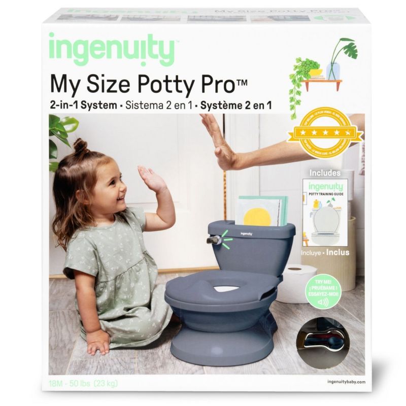 Mini toilette avec réducteur Bleu Ingenuity Packaging 8