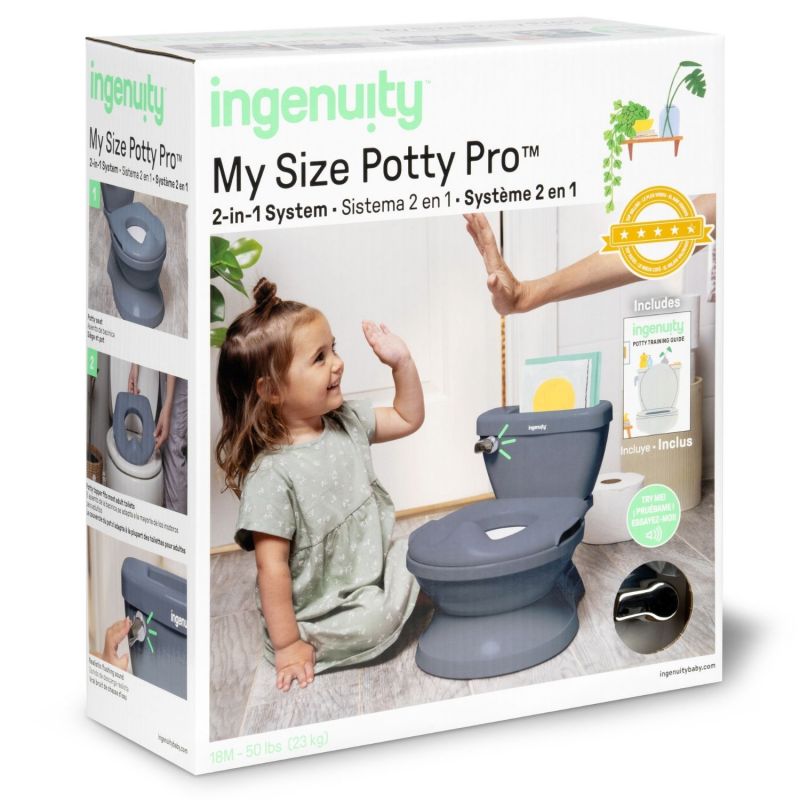 Mini toilette avec réducteur Bleu Ingenuity Packaging 9
