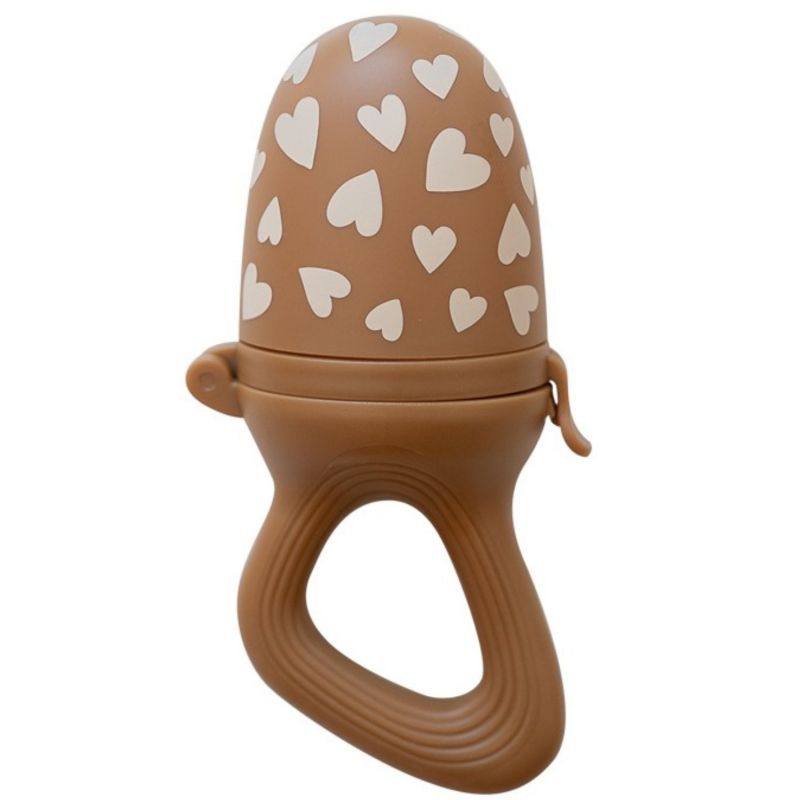 Tétine grignoteuse et 4 embouts Fall In Love camel Zakuw Produit 1