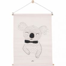 Affiche kakemono en tissu Koala pêche (42 x 60 cm)  par Jollein