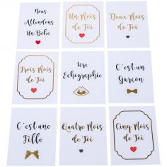 Coffret Cartes Etapes 9 Mois Pour Te Creer
