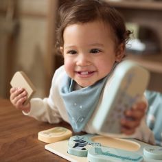 Lot de 2 bavoirs bandana Twinkling Sea Green