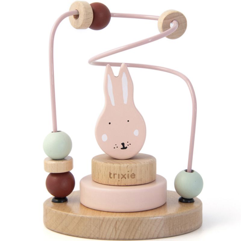 Boulier en bois avec tour à empiler lapin Mrs. Rabbit Trixie Produit 1 grande taille