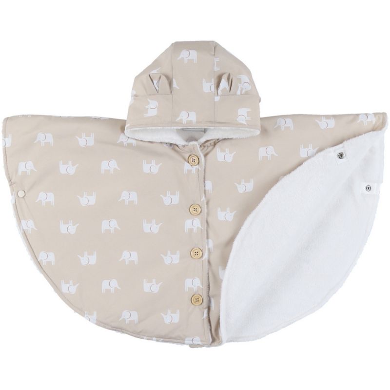 Poncho déperlant Eléphants (6-12 mois) Noukie's Produit 1