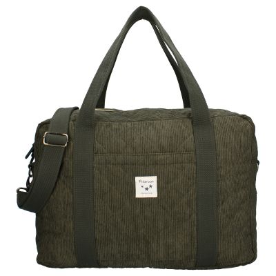 Sac à langer velours côtelé kaki