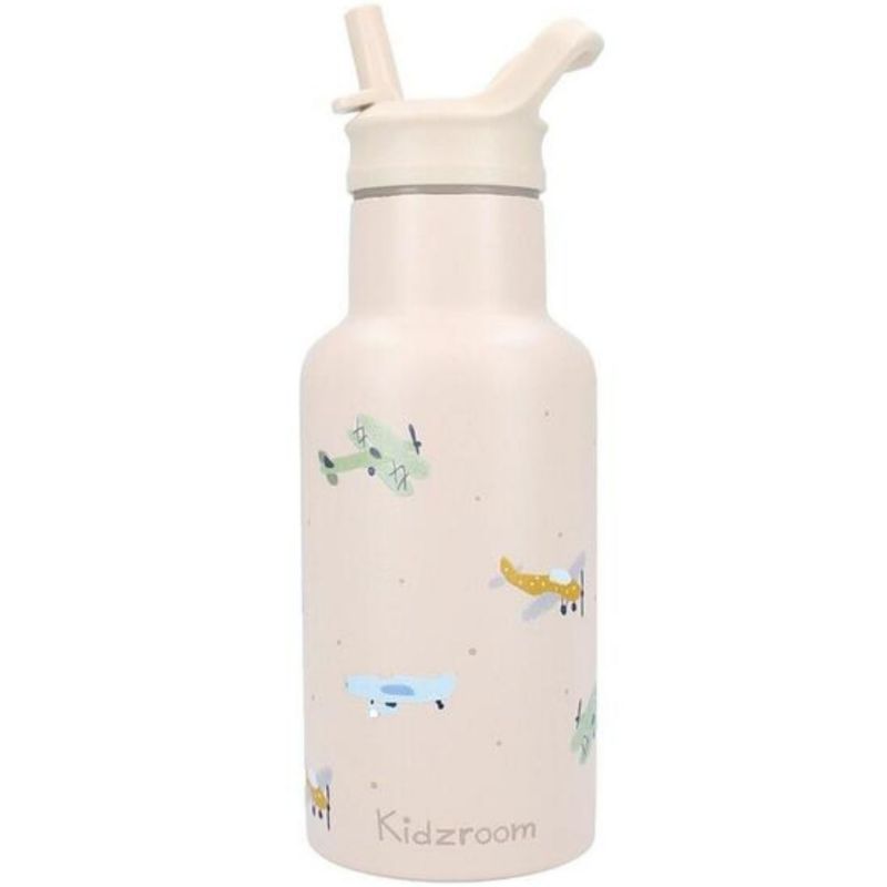 Gourde Avions beige (350 ml) Kidzroom Produit 1
